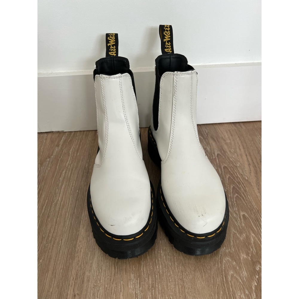 White Dr. Martens Boots